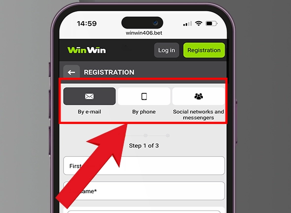 Step 2, register using your mobile phone, email address, or social media accounts