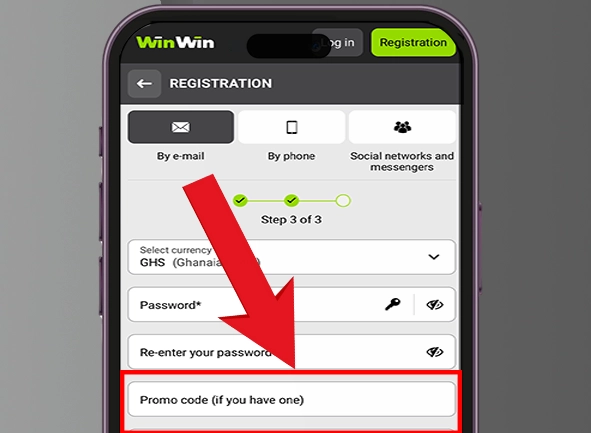 Step 5, enter the promo code in the appropriate section