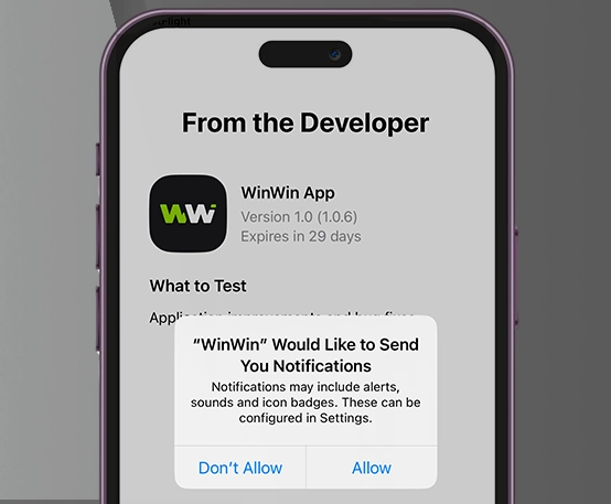 Step 8, Permission to send notifications